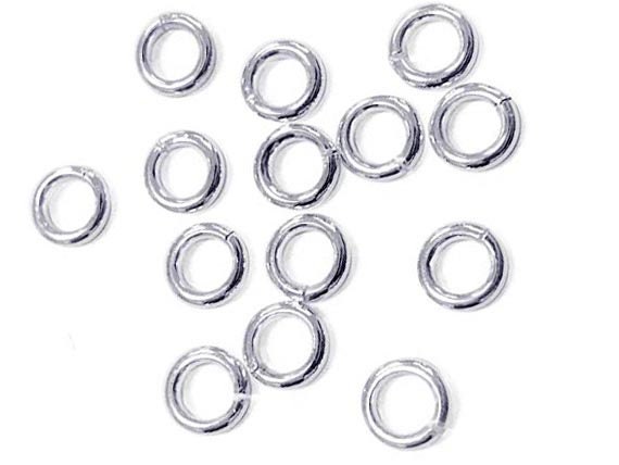 7mm Heavy Duty Open Jump Rings, 16 Gauge 925 Sterling Silver Jumprings .052  Wire, 7mm Open Jump Rings 1.27mm Thick Choose Quantity SJROH7 