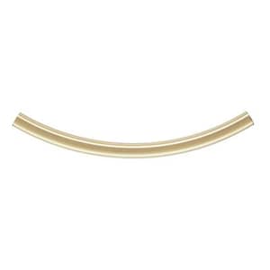 2 Gold Filled Curved Tubes 2x30mm (1.5mm ID), 14K Gold Filled Smooth Curved Tube Beads,  Buy Bulk & Save, 30mm Gold Filled Curved Tube Bead