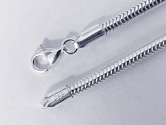 Buy 18 Inch 925 Sterling Silver Snake Chain Necklace Finished
