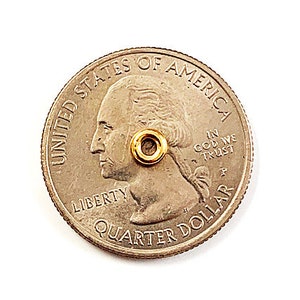 K&ouml;nnte beinhalten: Eine goldfarbene US-Viertel-Dollar-M&uuml;nze mit den Worten "United States of America" und "In God We Trust" darauf. Die M&uuml;nze zeigt ein Profil von George Washington und die Worte "Liberty" und "Quarter Dollar".