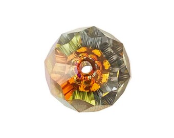 Swarovski Crystal Beads - 5040 Crystal Bermuda Blue 18mm, 1.5mm Hole, Swarovski Crystal Faceted Briolette Beads, Custom Coated, C color