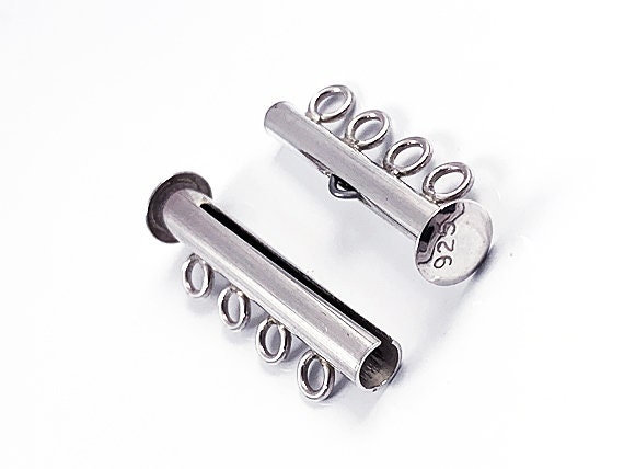 Sterling silver slider best sale clasp