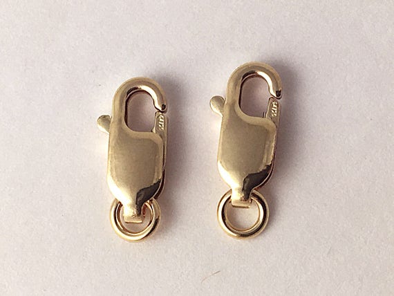 10mm GF Lobster Clasp, Gold Filled Lobster Clasps, Gold Filled Finding,  Gold Lobster Claw, Gold Filled Findings, Gold Lobster Clasps, 25 PCS 