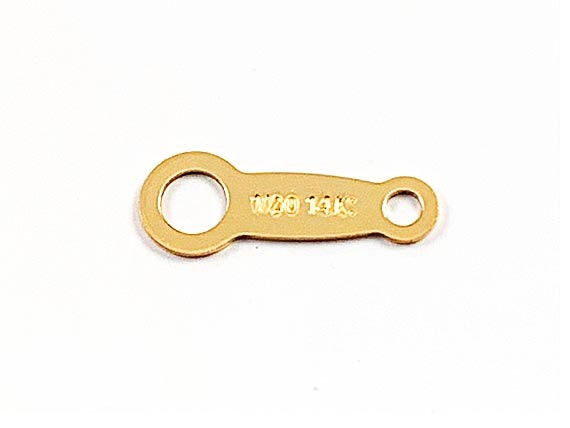 Japanese Style Quality Tags 8mm 14K GF, Necklace Tag, Gold Filled