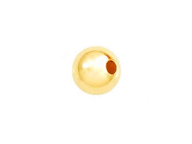 2mm 14K Gold-Filled Seamless Round Bead 100 Pcs High Polish Made in USA High Quality 2mm Gold Beads image 1