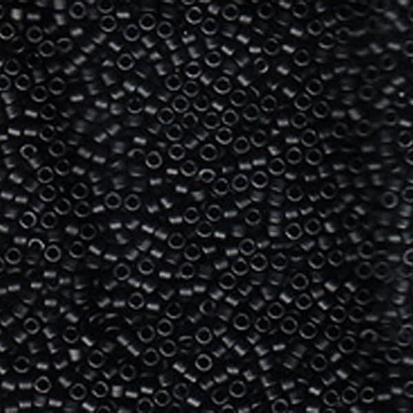 Miyuki Delica Seed Beads 11/0 MATTE BLACK 50 Grams, Japanese Seed Beads for Jewelry Making, Size 11, 1.6mm approx, 50 Gram Pack - DB310-50