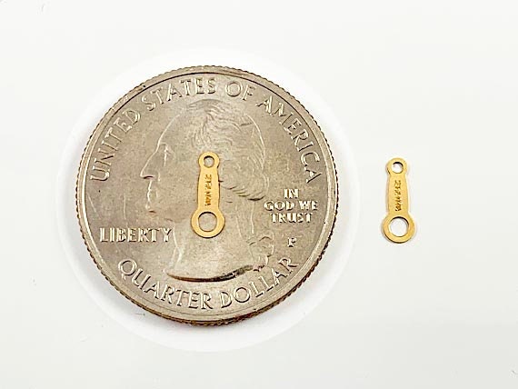 Japanese Style Quality Tags 8mm 14K GF, Necklace Tag, Gold Filled