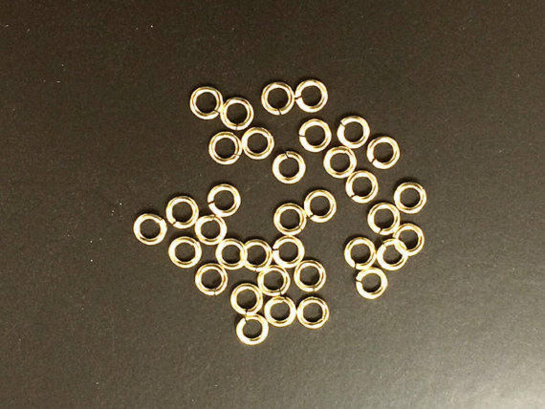 4mm 14k Gold Filled Jump Rings Jumplocks LOCKING Jumprings, 200 Pcs