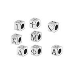 Greek Alphabet Letter Pi Charm Sterling Silver - Made in the USA Greek Alphabet Letter Pi Charm Sterling Silver - Made in the USA