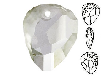 Swarovski® 6190 Rock Pendant 23mm Crystal Silver Shade, Swarovski