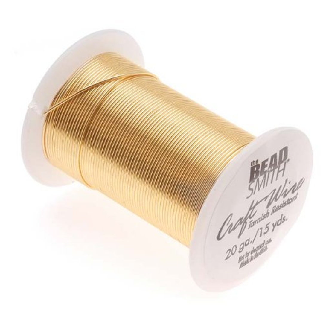 Tarnish Resistant Gold Wire Beadsmith, Beadsmith Craft Wire, 18, 20, 22