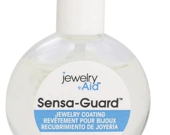 Jewelry Aid Sensa-Guard By Beadsmith 0.45 fl. oz - Brush Cap - Clear Coat– Protector for Sensitive Skin Against Jewelry Irritation
