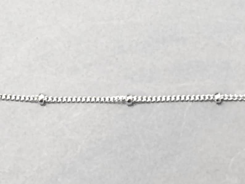 SCHSL161 5 16 Inch Sterling Silver Satellite Finished Chain 2mm Bead Wholesale Five 5 Chains