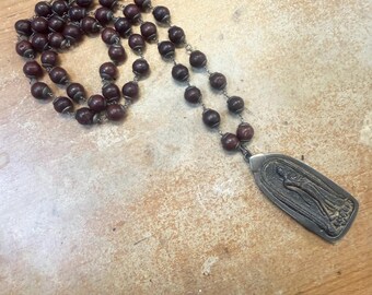 Buddha Amulet Mala Rosary Necklace Long