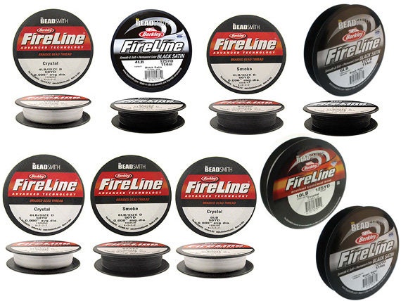 Fireline Black 8LB Microfused Braided Bead Thread - 50yd Spool - Stringing  Material - Beads & Beading Supplies - Notions