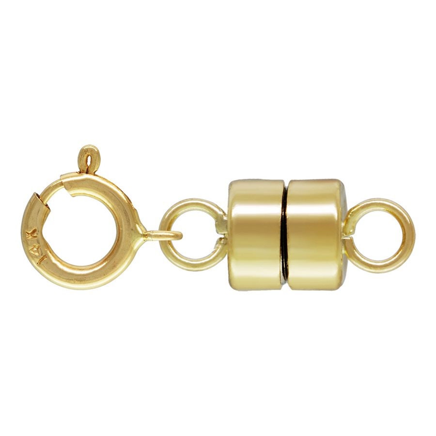 14K Magnetic Clasp Convertor 4.5mm Magnetic Clasps With Spring