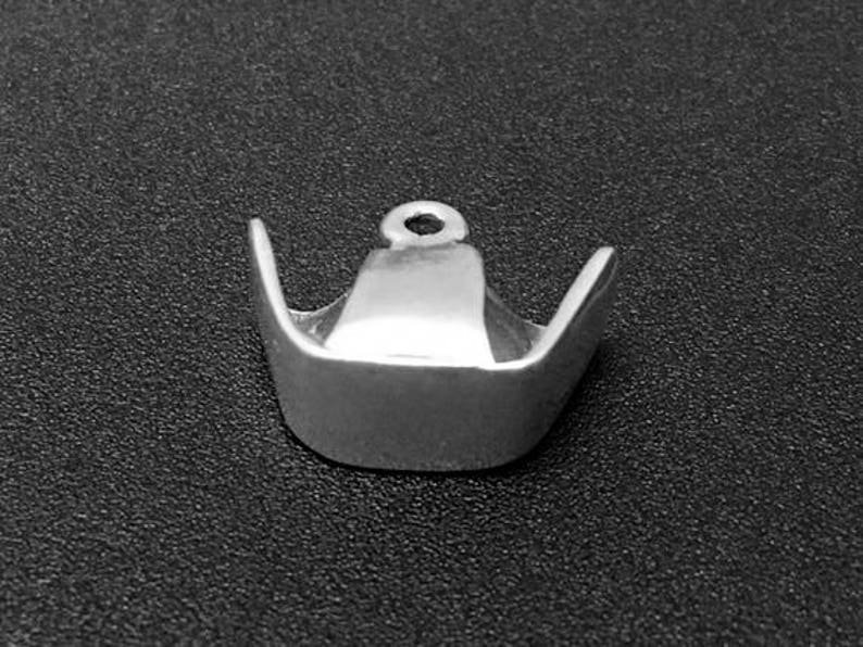 Nurse Hat Charm Sterling Silver 12.5mm, silver Nurse Charms, Sterling Silver Charms, Nurse Jewelry, Nurse Hat charms - SP181 image 4