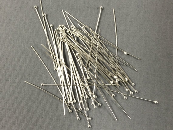 20 Pc Wholesale 2 26 Gauge Sterling Silver Ball Head Pins 1.2mm Ball Pins Sterling Silver Headpin 925 Silver Headpin Buy Bulk N Save Etsy