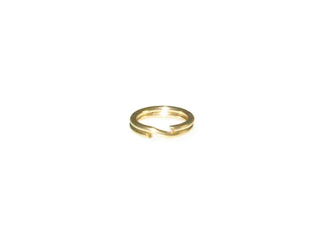 1pc 14k REAL Gold Round Split Rings, NOT Gold-filled, 14k Gold Findings ...