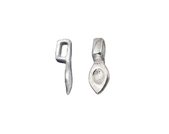 1 pc Glue-On Bail 15x6mm Ideal for use with cabochon stones - Sterling Silver Glue on Bails - SF955A