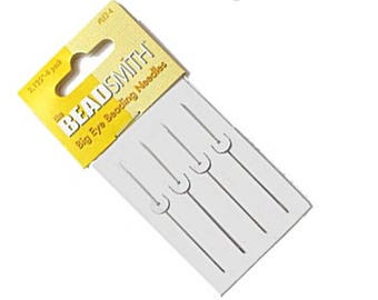 4 Beadsmith 2.125" Collapsible Eye Needles, Beading Needles, Flexible Beeding Needles, Strining needles - LE2-4