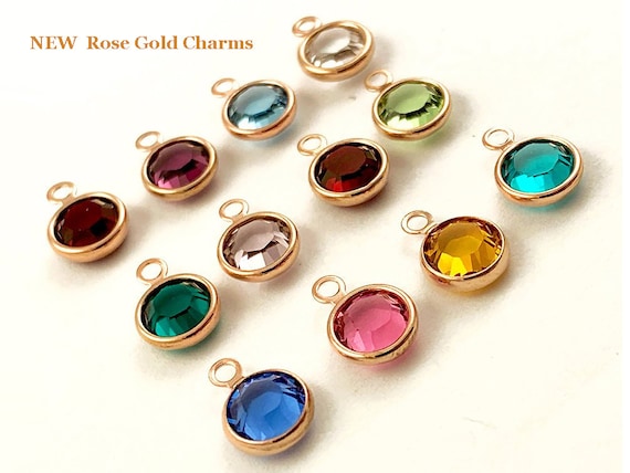 120 Pieces Charms for Jewelry Making Birthstone Charms Earring