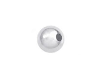 50 cuentas de plata de ley 925 de 2,5 mm, orificio de 0,9 mm, cuentas espaciadoras redondas sin costuras de plata de ley 925, cuentas de plata de ley de 2,5 mm