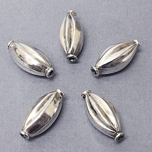 2pc Bali Beads Antiqued, 21x9mm Bali Style Silver Star Fruit Bead, 1.25mm hole, wholesale bali silver beads - A57P