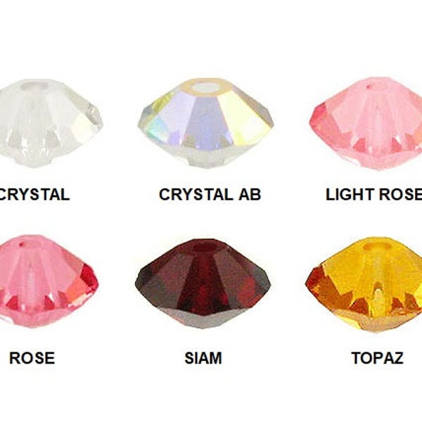 36 pcs Swarovski® 5305 Faceted Saucer Beads 5mm, Swarovski Crystal Beads, 5305 Swarovski Crystal Saucer Beads 5mm, Choose Color