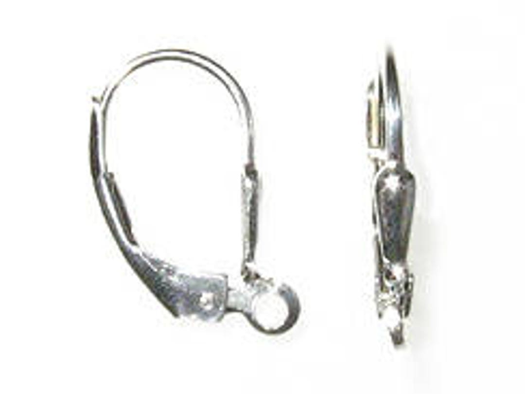 Sterling Silver Lever-back Ear Wire with Open Ring