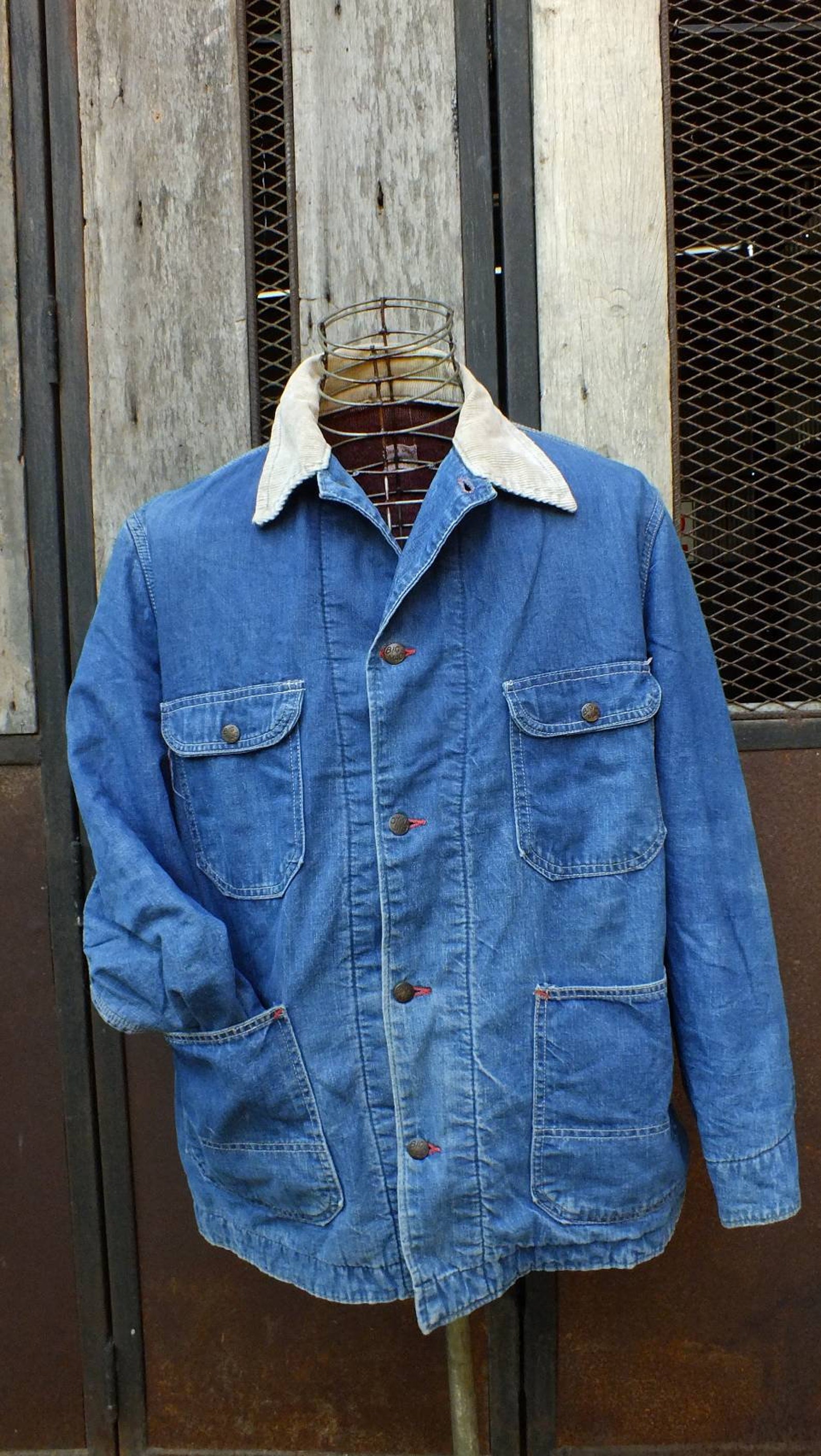 Vintage 50's BIG MAC Jacket Union Made Denim Workwear 4 Etsy