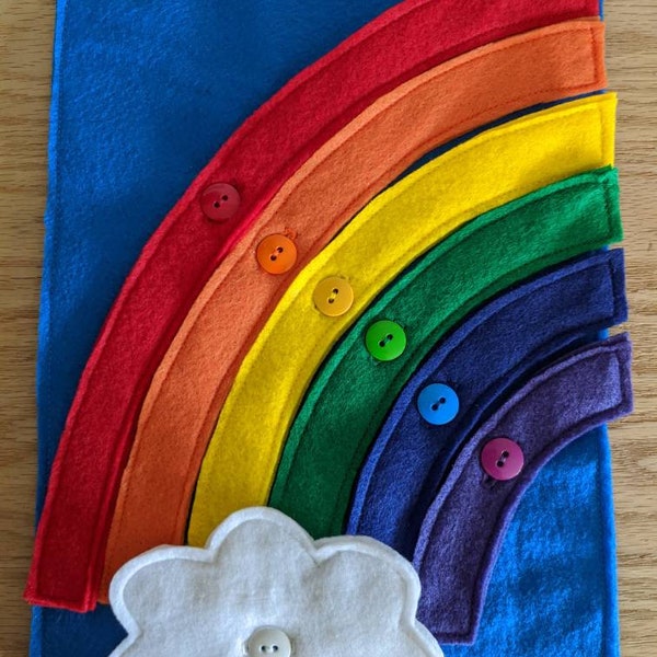 Rainbow with Button on Parts