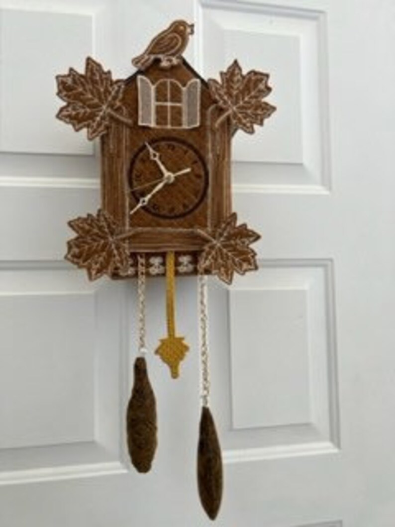 Cuckoo Clock Machine Embroidery Design Etsy