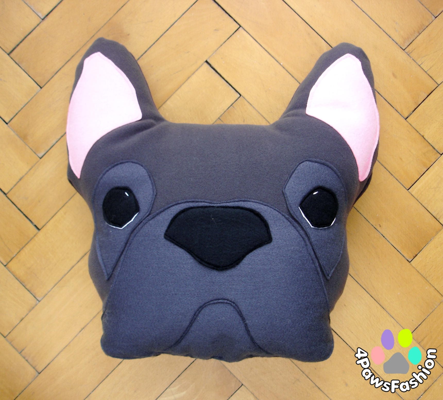 blue french bulldog stuffed animal