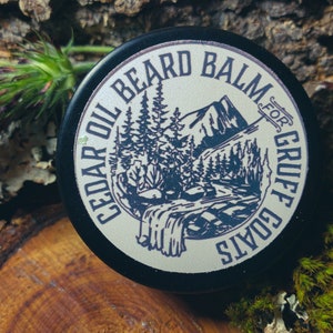 Cedar Beard Balm Conditioning Natural Beeswax Handmade Shaving Skin Care Beard Care Gift Manscaping Mustache Wax Viking Bath Supplies