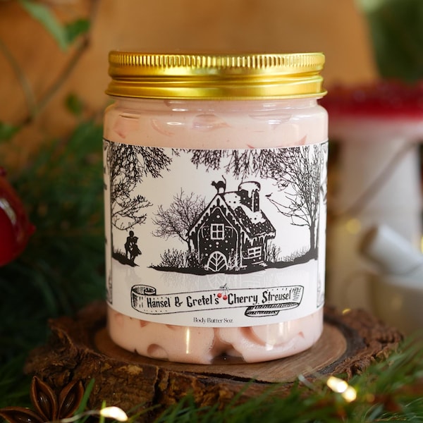 Cherry Cinnamon Hansel & Gretel Christmas Body Butter Handmade