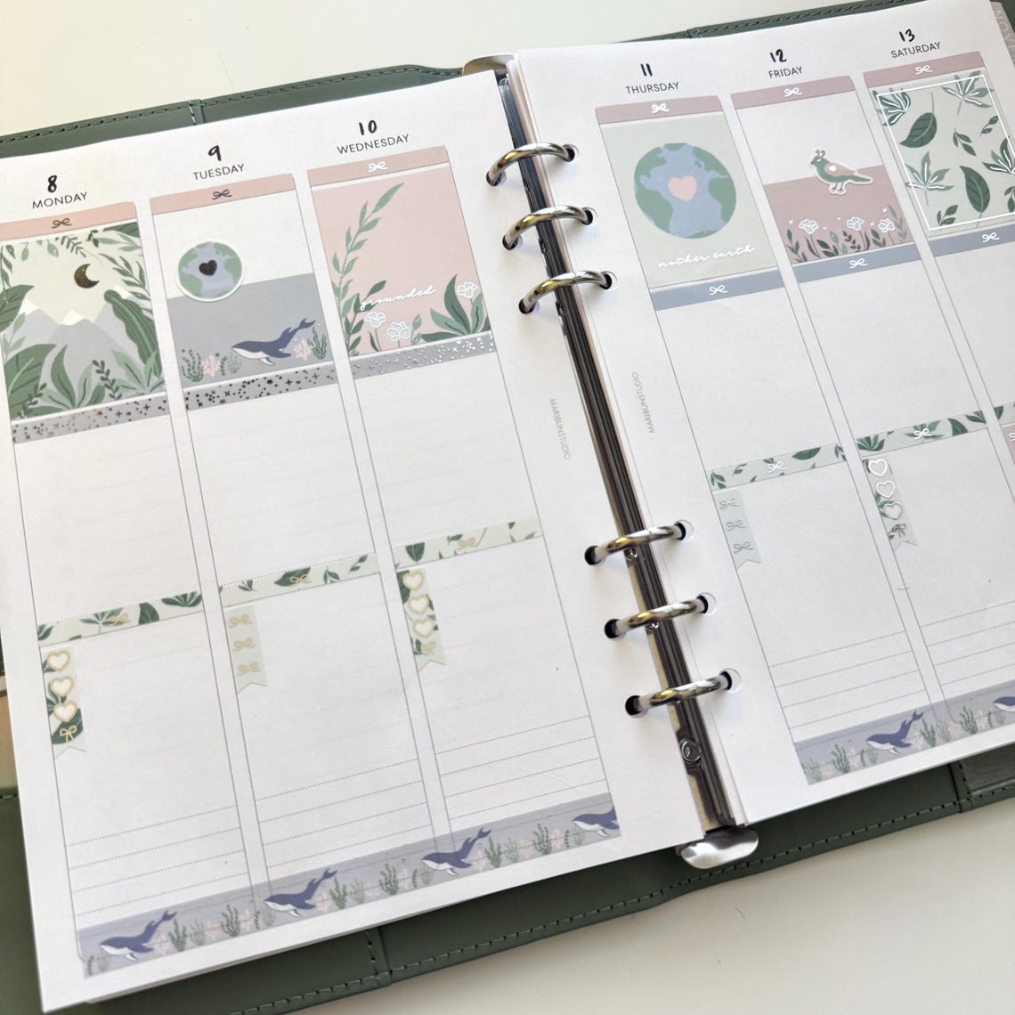 A5 Undated Vertical Weekly Printable | 4mm Grid | Planner Inserts for ...