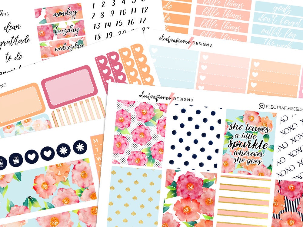 Kate Spade Planner Stickers for Erin Condren & Happy Planner Etsy
