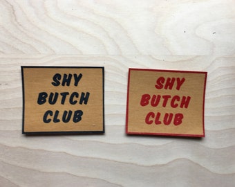 Shy Butch Club Vegan Leather Patch