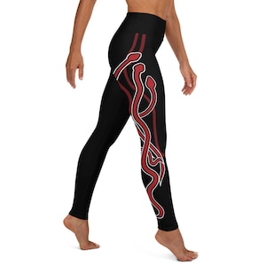 Red Snake Skin Holographic Meggings // Men's Festival Leggings 