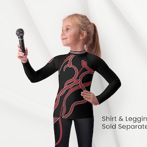 Reputation-Inspired Red Snake Kids Costume - Top and Leggings sold separately - Dance Costume, Eras Concert Outfit - Gift for Swifties