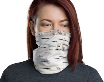 Birch Bark Neck Gaiter: Multi-Functional Face Covering