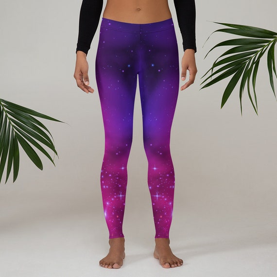 Stellar Galaxy Leggings. Ideal for Workout Sessions Dancing and Dressing Up. High quality Polyester Spandex Blend. Etsy Australia