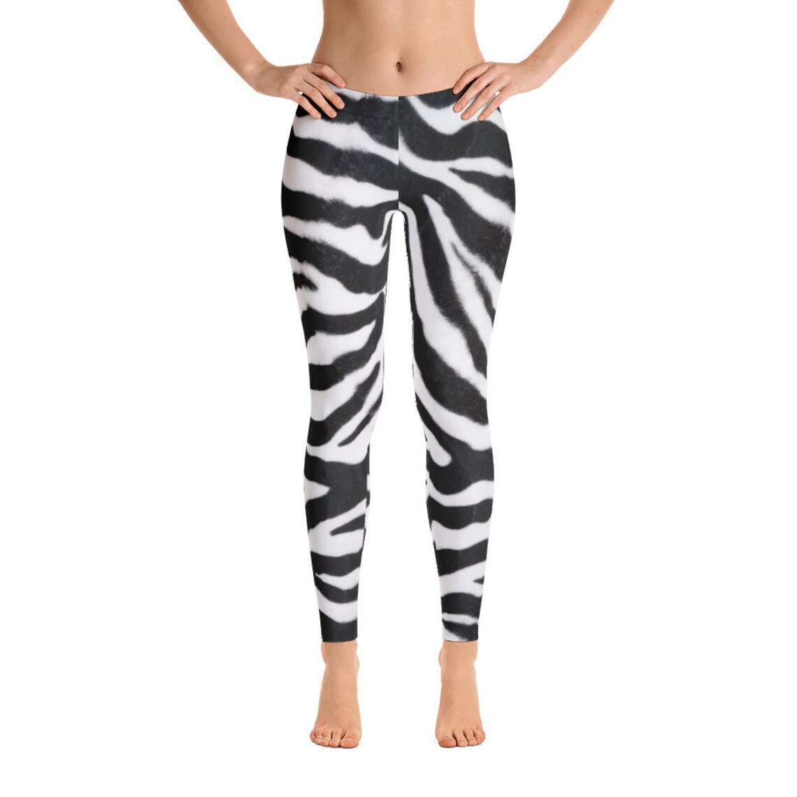 Zebra Print Leggings. Zebra. Yoga Leggings. Jungle. Printed Etsy