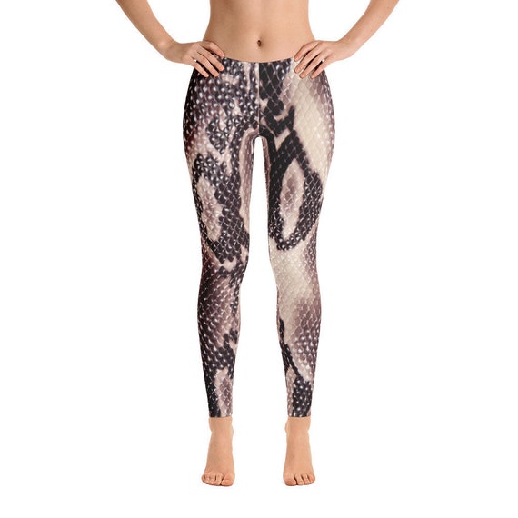 Snake Skin Print Leggings. Great for Costumes. Polyester & | Etsy