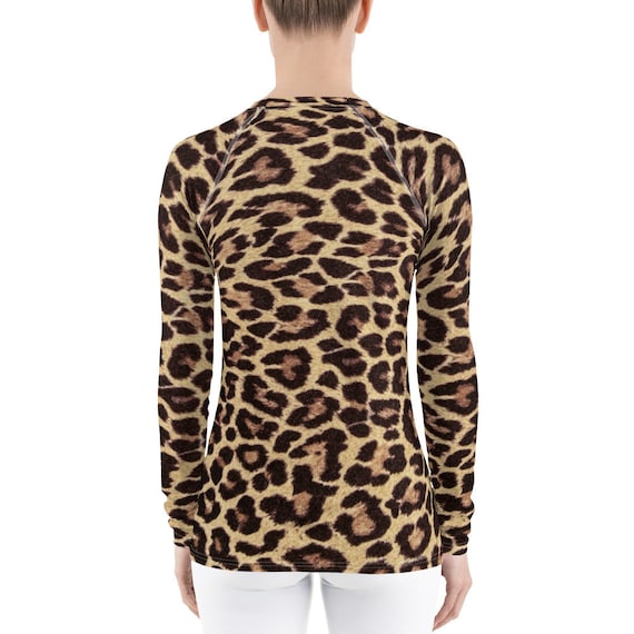 Leopard print shop workout top