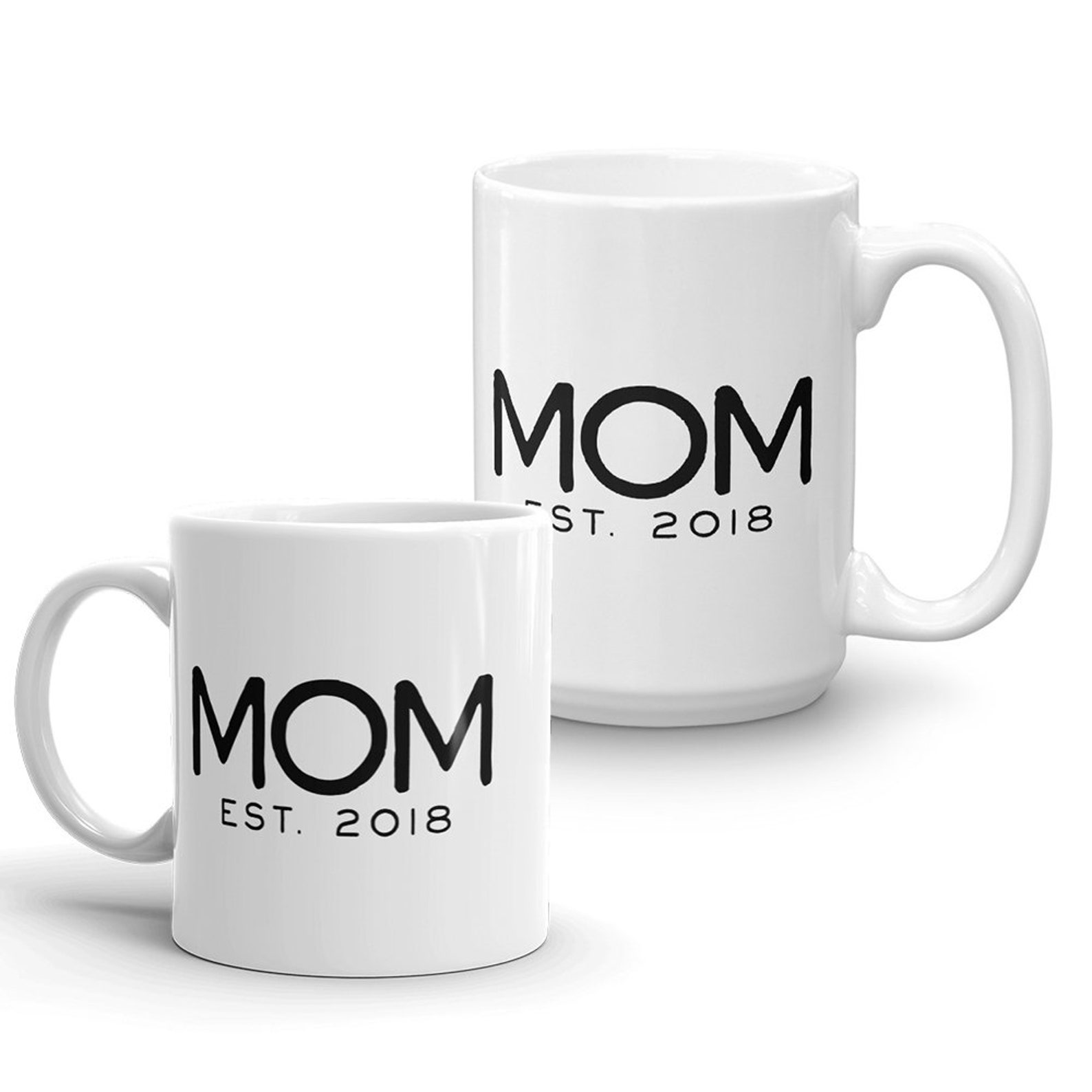 Mom Est. Mug with custom year. Perfect for pregnancy Etsy