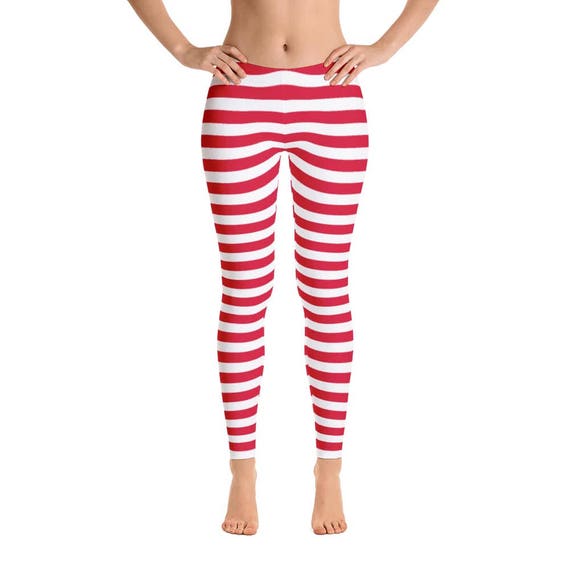 Collants Rayés Rouge Et Blanc - Bas-culottes Fantaisie Pour Un Look Original