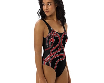 Reputation Inspired Swimsuit: Snake Print One-Piece, Swiftie Concert Outfit
