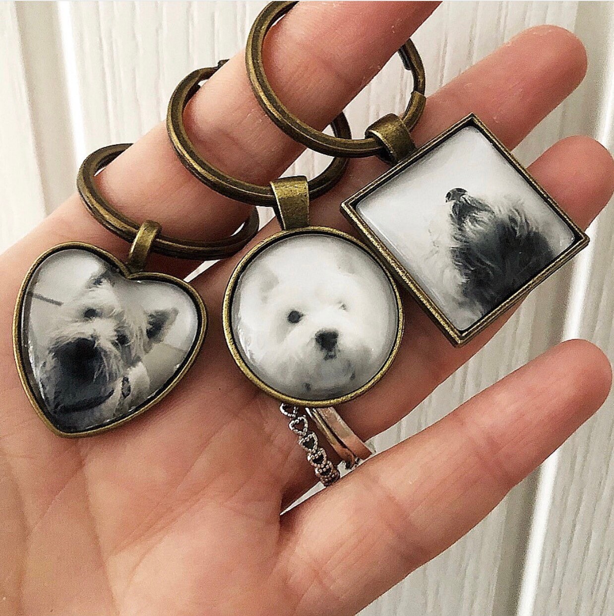 Photo Keyring Pet Memorial Keyring Pet Loss Gift Animal Etsy